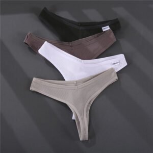 Women's Solid Color Summer G-Strings Set - Image 3