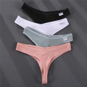 Women's Solid Color Summer G-Strings Set - Image 1