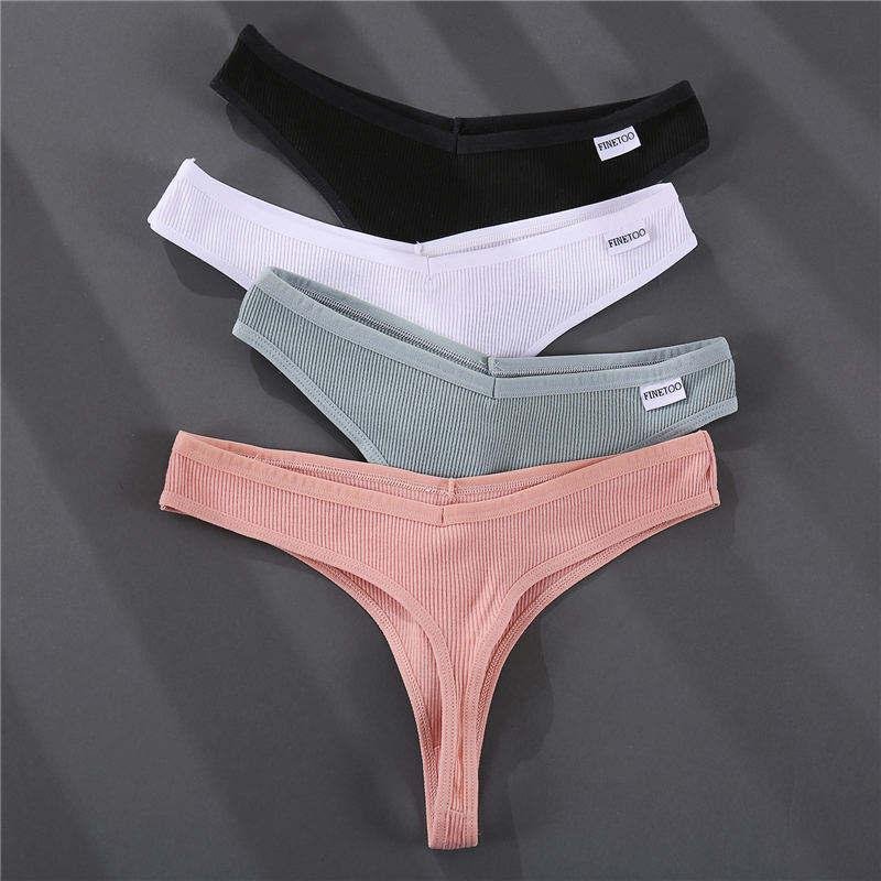 Women's Solid Color Summer G-Strings Set Women's Solid Color Summer G-Strings Set